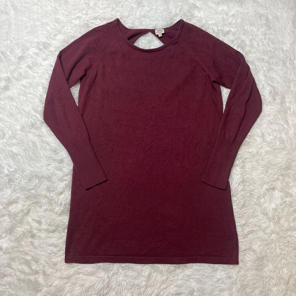 Club Monaco Sweater Womens Large Pullover Silk Cashmere Open Back Long